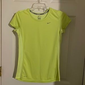 Neon green workout top